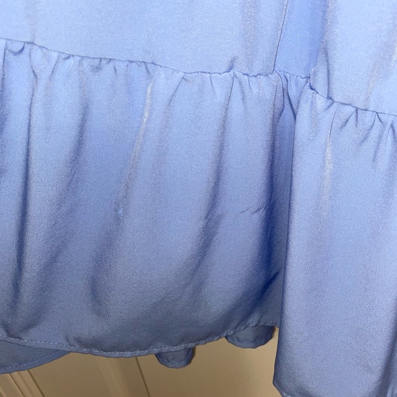 entro Tiered Blue Dress - Picture 3 of 3